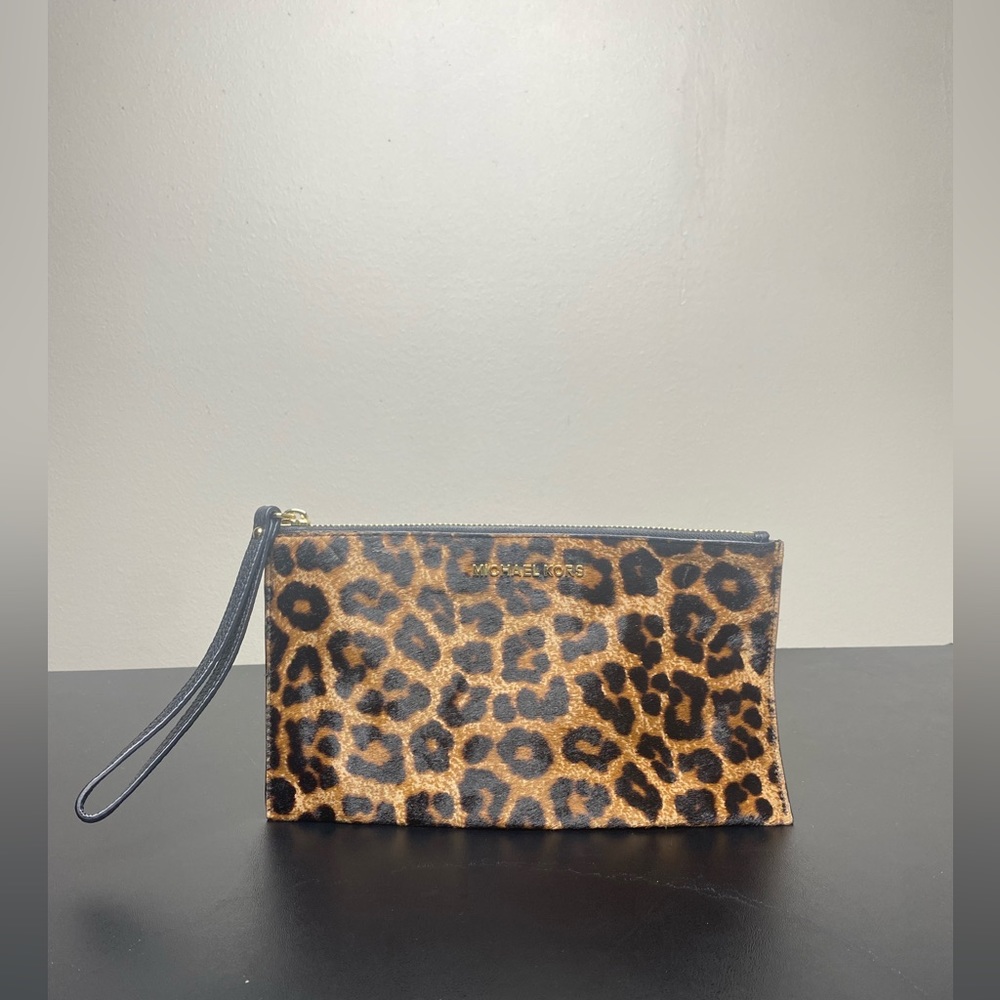 Michael Kors Leopard Wristlet